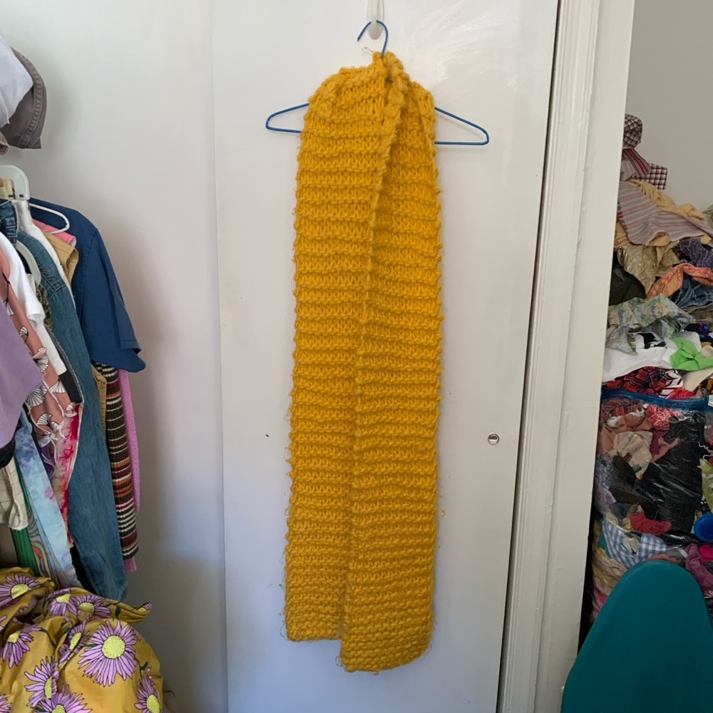 Urban Outfitters Yellow Knit Scarf